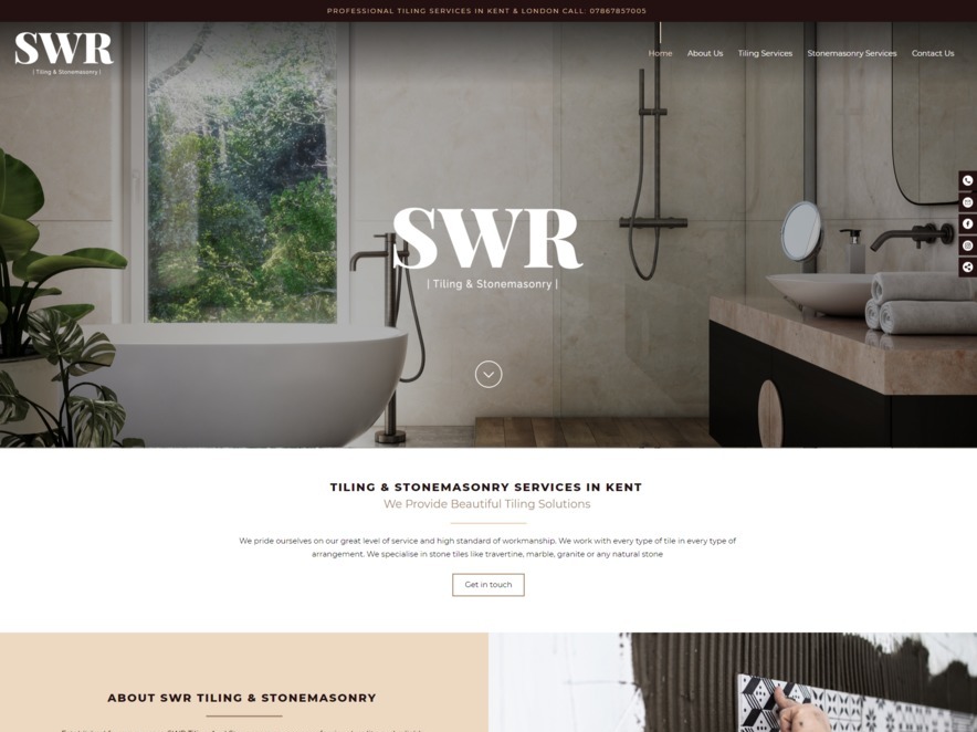 SWR website design by it'seeze Gravesend