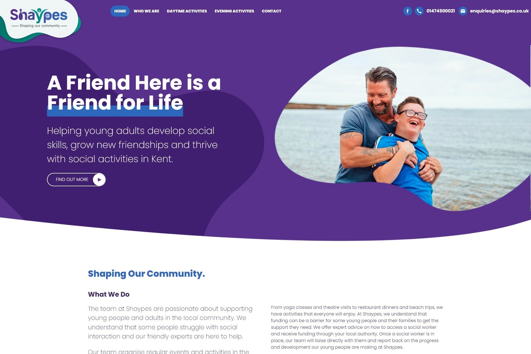A social service website for young adults in Medway created by it'seeze Gravesend