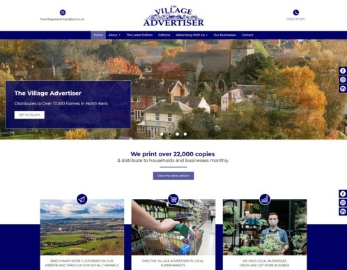 A local magazine advertiser in Kent website design by it'seeze Gravesend