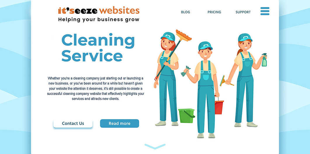 Image of Capable Cleaners website - cleaning company website in Kent
