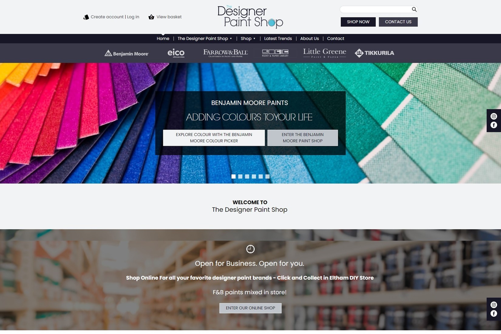 ecommerce website by it'seeze Gravesend for a painting shop