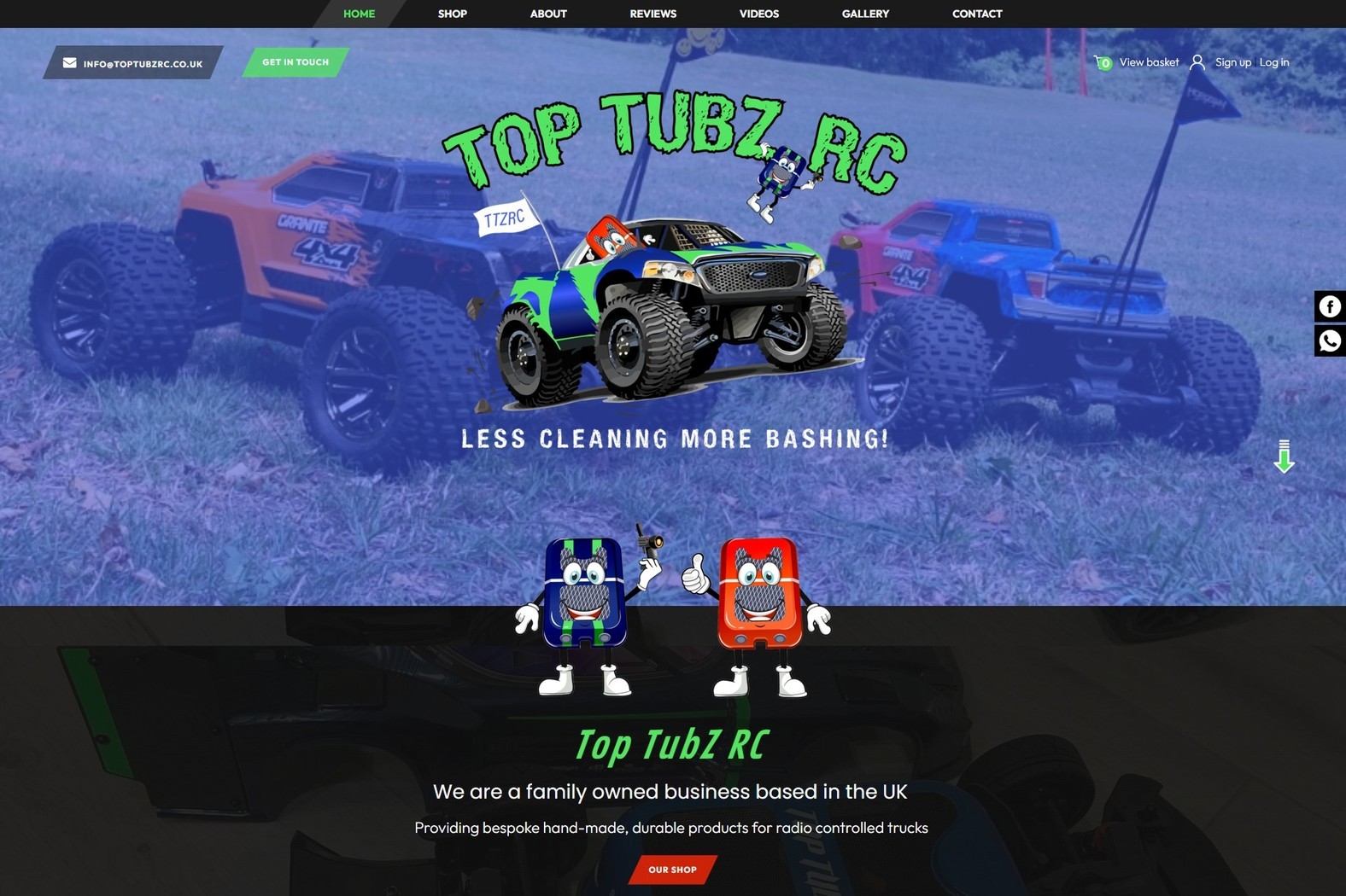 ecommerce website by it'seeze Gravesend for a radio controlled trucks store